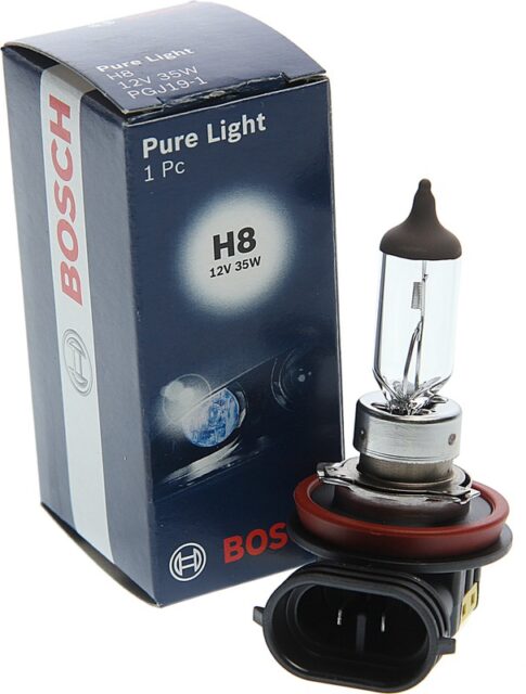 Лампа H8 12V 35W PGJ19-1 Pure Light 1987302081 (Bosch)