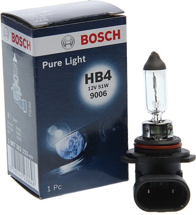 Лампа HB4 12V 51W P22d Pure Light 1987302153 (BOSCH)