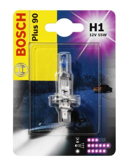 Лампа H1 12V 55W Plus 90% 1987301076 (Bosch)