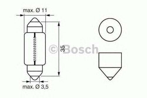 Лампа 24V C5W SV8.5-8 Trucklight 1987302507 (Bosch)