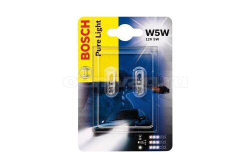 Лампа W5W 12V 5W PURE LIGHT 1987301026 (Bosch)