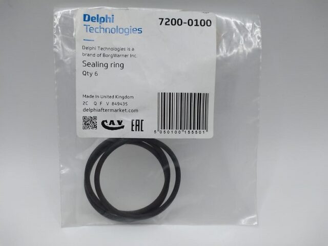 Кольцо уплотнительное резиновое 7200-0100 (DELPHI)