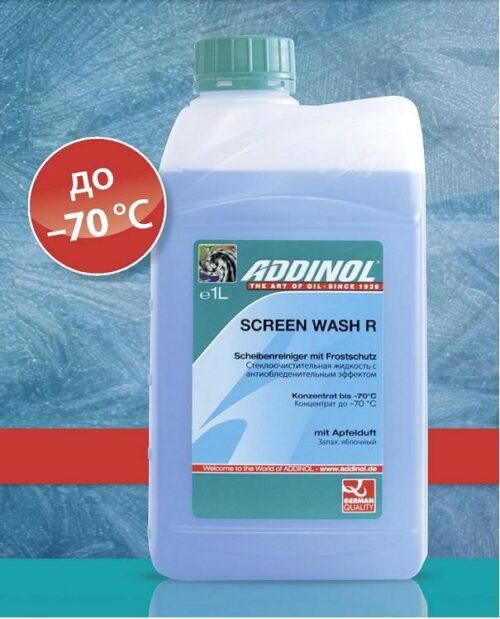 Стеклоочистительная незамерзающая жидкость для автомобилей ADDINOL Screen Wash R до -70 °C